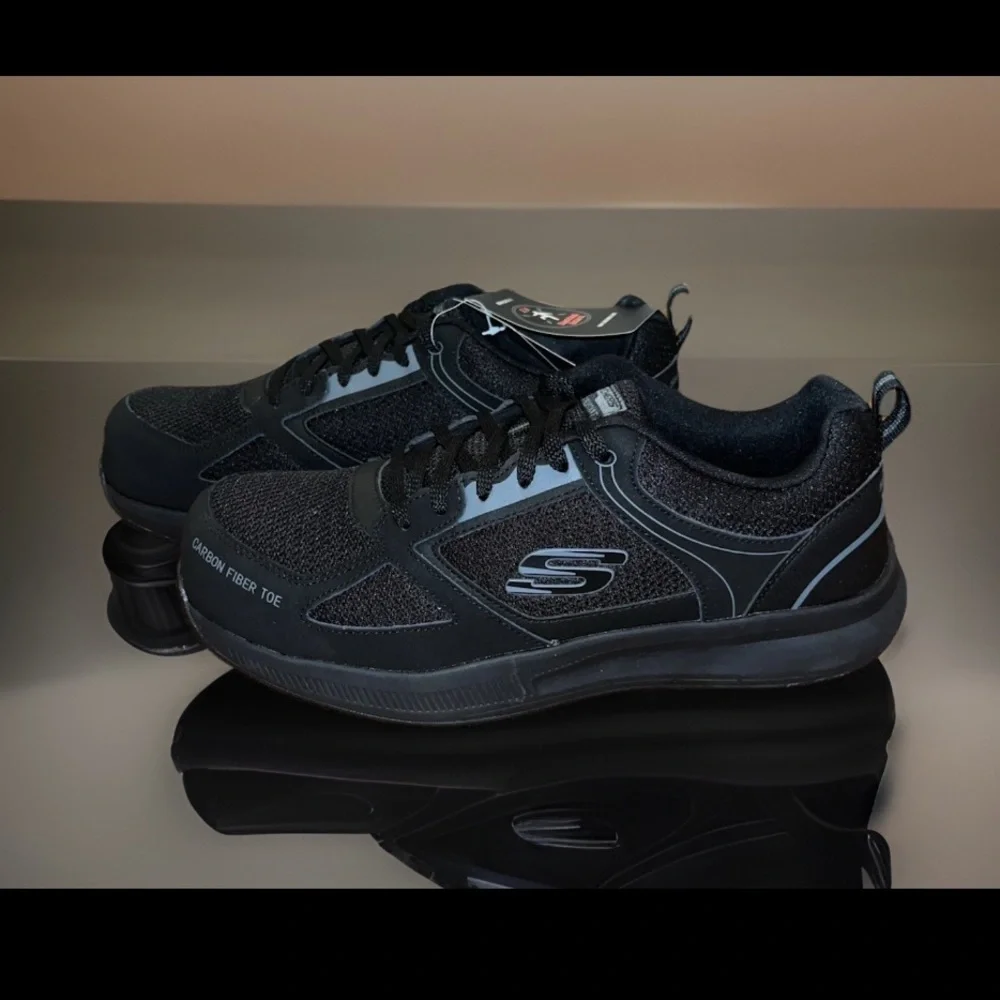 Skechers ELG4 Carbon Fiber Toe Safety Work Air-Cooled Memory Foam Shoes 10.5 W
